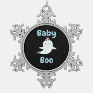 Ornement Flocon De Neige Baby Boo Cute Halloween Cadeau Enfants Ou Couples