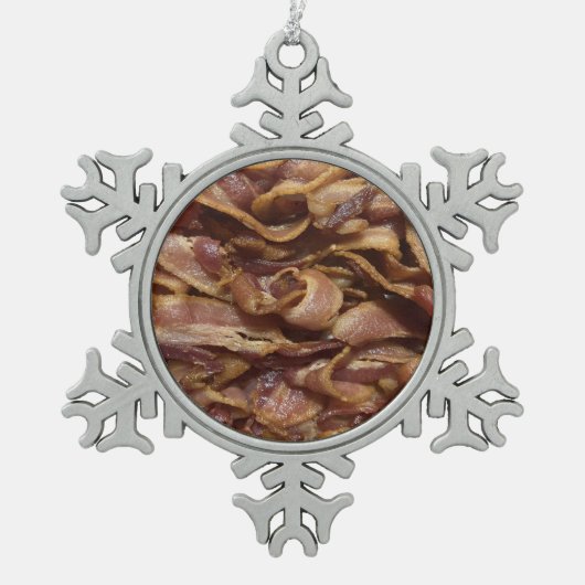 Ornement Flocon De Neige Bacon (Devant)