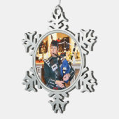 Ornement Flocon De Neige Bagpieu de Noël (Vue impression)