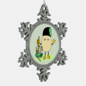 Ornement Flocon De Neige Bagpipe Egghead (Gauche)