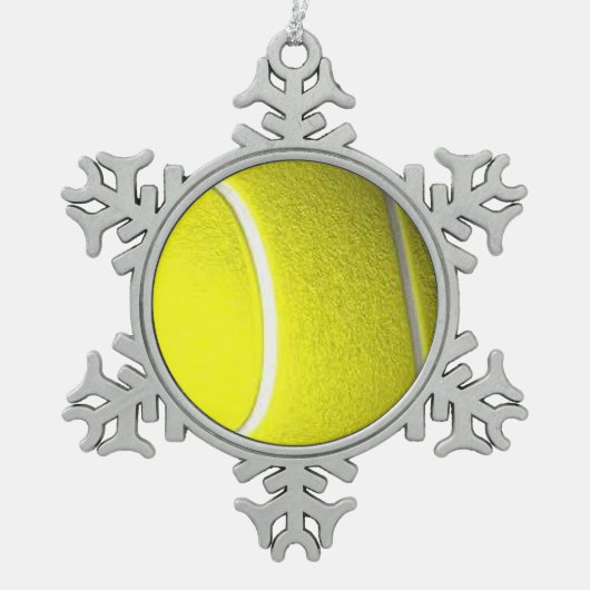 Ornement Flocon De Neige Ball de tennis (Devant)