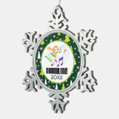 Ornement Flocon De Neige Bande personnalisée de Noël de Drumline (Vue impression)