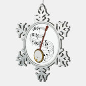 Ornement Flocon De Neige Banjo (Vue impression)