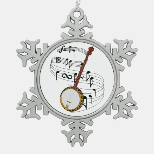 Ornement Flocon De Neige Banjo (Devant)