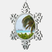 Ornement Flocon De Neige Barbade, Plage des Caraïbes (Vue impression)