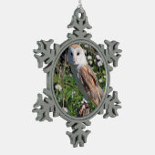 Ornement Flocon De Neige Barn Owl (Gauche)