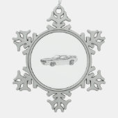 Ornement Flocon De Neige Barracuda Plymouth 1970 (Devant)