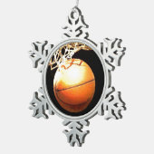 Ornement Flocon De Neige Basket (Vue impression)