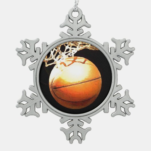 Ornement Flocon De Neige Basket (Devant)