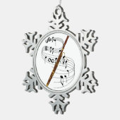 Ornement Flocon De Neige Basson (Vue impression)