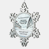 Ornement Flocon De Neige Bateau de croisière personnalisable de lune de (Vue impression)