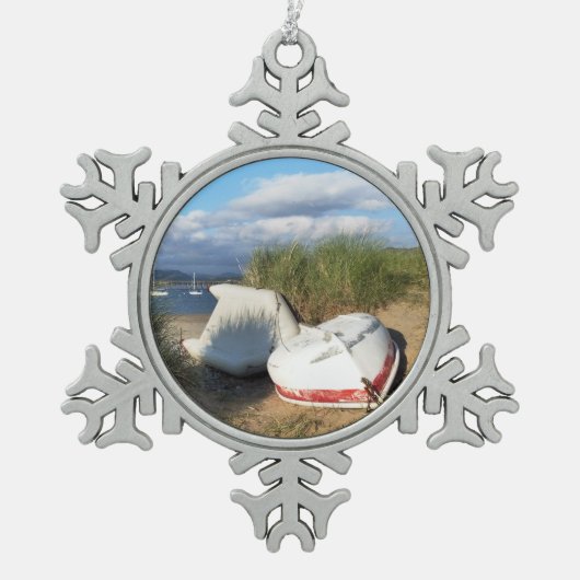 ORNEMENT FLOCON DE NEIGE BATEAUX (Devant)