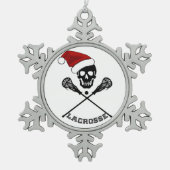 Ornement Flocon De Neige Bâtons de crosse de Noël (Devant)