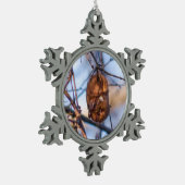 Ornement Flocon De Neige Batte rouge orientale (Gauche)