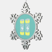 Ornement Flocon De Neige Batteries (Vue impression)