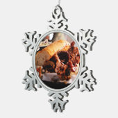 Ornement Flocon De Neige BBQ Brisket Sandwich (Vue impression)