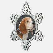 Ornement Flocon De Neige Beagle (Vue impression)
