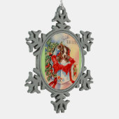 Ornement Flocon De Neige Beau bébé Boston Terrier de la moitié du siècle (Gauche)