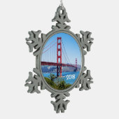 Ornement Flocon De Neige Beau Golden Gate Bridge (Gauche)