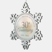 Ornement Flocon De Neige Beautiful Pearl 30th Anniversary (Vue impression)
