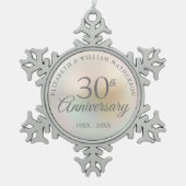 Ornement Flocon De Neige Beautiful Pearl 30th Anniversary (Devant)