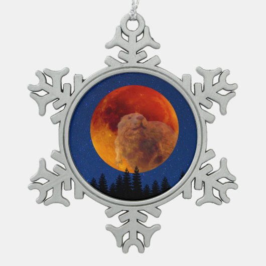 Ornement Flocon De Neige Beaver Moon en novembre (Devant)