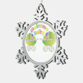 Ornement Flocon De Neige Bébé bienvenu (Vue impression)