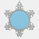 Ornement Flocon De Neige Bébé Bleu (Devant)