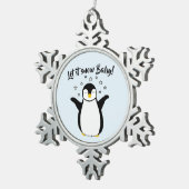 Ornement Flocon De Neige Bébé de pingouin mou (Vue impression)