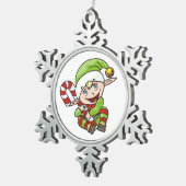 ORNEMENT FLOCON DE NEIGE BÉBÉ ELF (Vue impression)