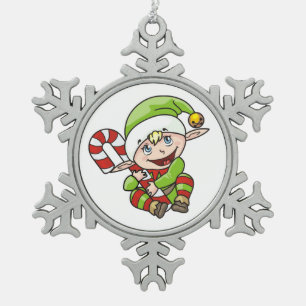 ORNEMENT FLOCON DE NEIGE BÉBÉ ELF