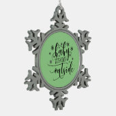 Ornement Flocon De Neige Bébé son froid dehors Noël (Gauche)