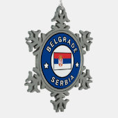 Ornement Flocon De Neige Belgrade Serbie (Gauche)