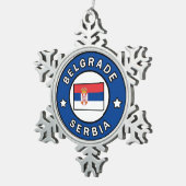 Ornement Flocon De Neige Belgrade Serbie (Vue impression)