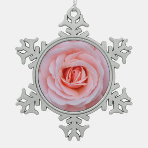 Ornement Flocon De Neige Belle rose rose