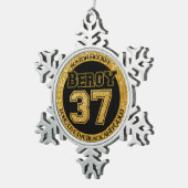 Ornement Flocon De Neige Bergy de hockey de Boston 37 (Vue impression)