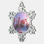 Ornement Flocon De Neige Beurre d'hiver dans l'ornement de glace (Vue impression)