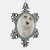 Ornement Flocon De Neige Bichon Frise (Gauche)