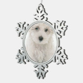 Ornement Flocon De Neige Bichon Frise (Vue impression)