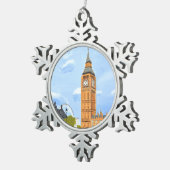 Ornement Flocon De Neige Big Ben London (Vue impression)