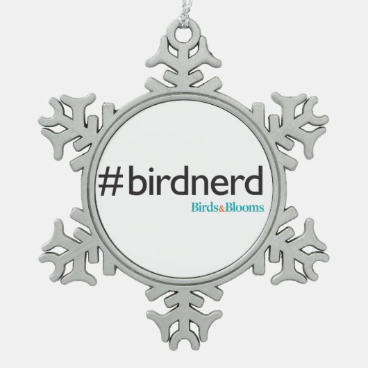 Ornement Flocon De Neige #BirdNerd (Devant)
