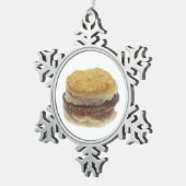 Ornement Flocon De Neige Biscuit (Vue impression)