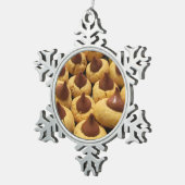 Ornement Flocon De Neige Biscuits de pastille de chocolat de beurre (Vue impression)