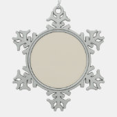 Ornement Flocon De Neige Blanc Os (Devant)