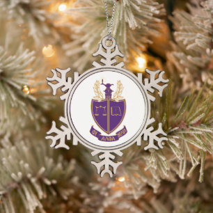 Ornement Flocon De Neige Blason de la P.A.D.