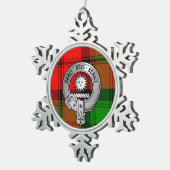 Ornement Flocon De Neige Blason et tartan du clan Kerr (Vue impression)