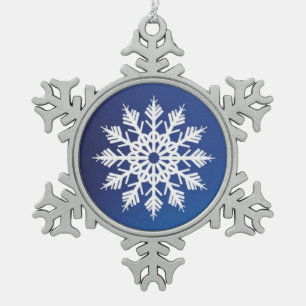 Ornement Flocon De Neige Bleu de flocon de neige