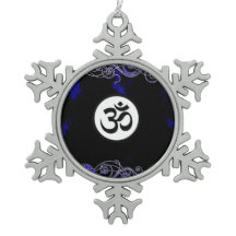 Bleu indou sacré de symbole d'Aum
