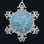 Ornement Flocon De Neige Bleu Vincent van Gogh Art Peinture<br><div class="desc">Vincent van Gogh (Néerlandais, 1853 - 1890) Almond Blossom, 1890, Huile sur toile Non encadré : 73, 3 cm x 92, 4 cm Vincent van Gogh peint cette vie morte de fleurs d'amandiers contre un ciel bleu pour son neveu nouveau-né qui a été nommé d'après lui. L'amandier est un symbole...</div>