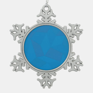 Ornement Flocon De Neige Blue, geometric, cool, unique, trendy illustration
